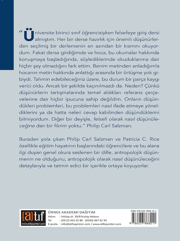 Antropolojik Düşünmek Öğrenciler İçin Pratik Bir Rehber