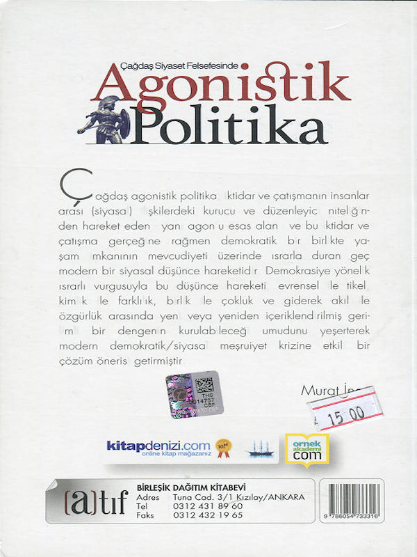 Çağdaş Siyaset Felsefesinde Agonistik Politika