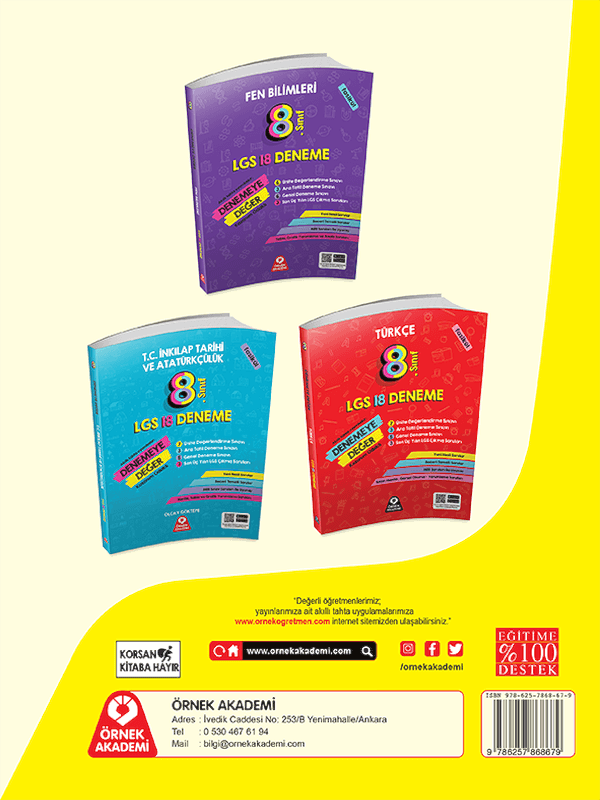 Denemeye Değer Matematik LGS 18 Deneme
