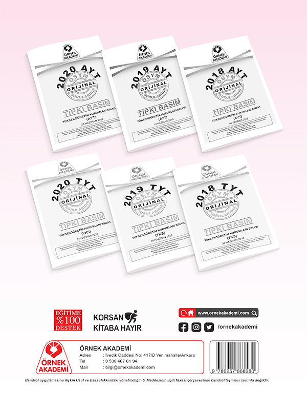2019 AYT Tıpkı Basım