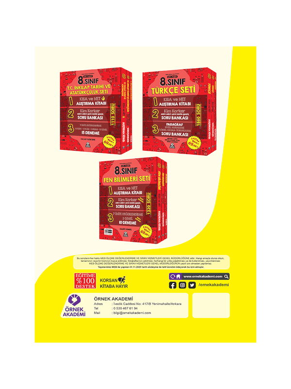 LGS Son 3 Yılın Çıkmış Soruları Tıpkı Basım