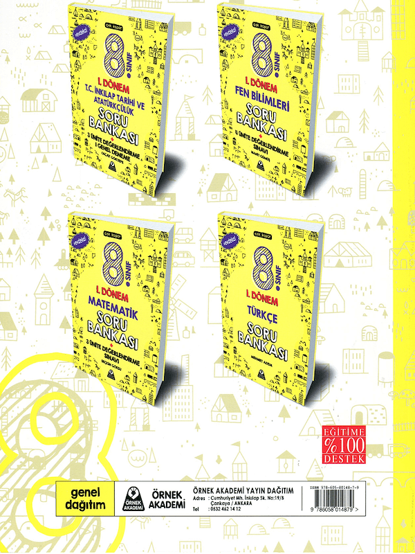 8. Sınıf 1. Dönem Fen Bilimleri Soru Bankası - 2019