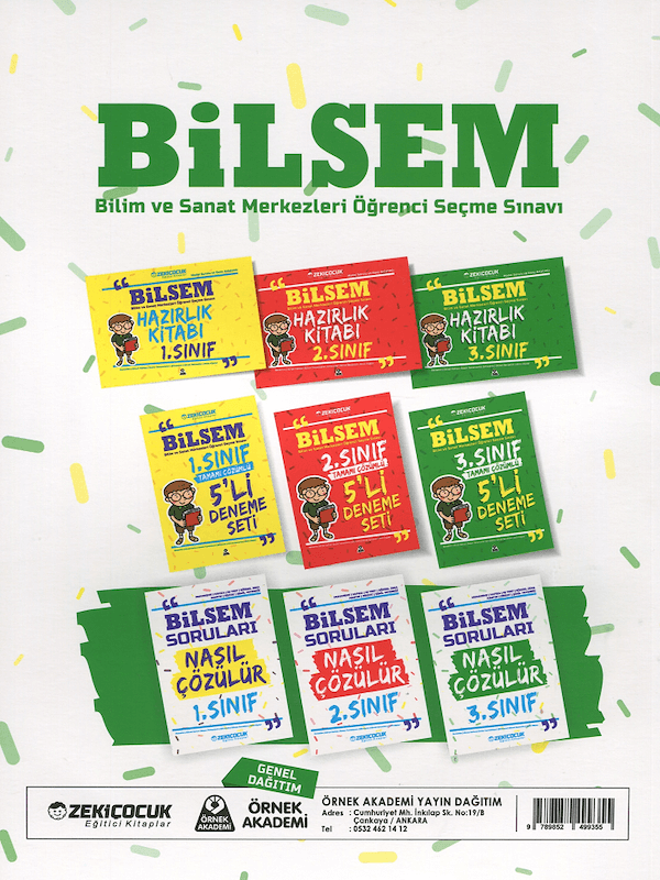 3. Sınıf Bilsem Tamamı Çözümlü 5'li Deneme Seti