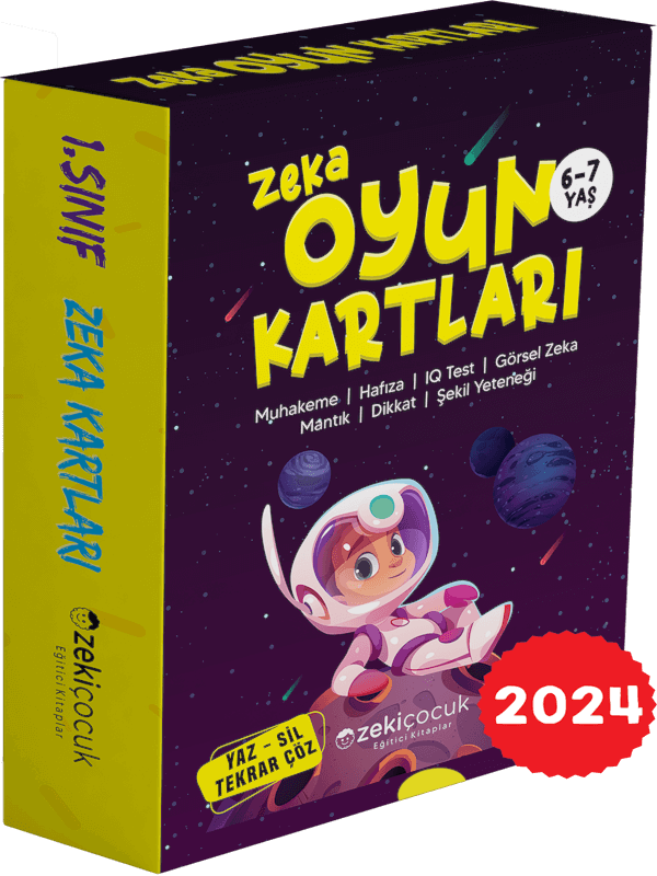 1. sınıf Bilsem Zeka Kartları / 6-7 Yaş Zeka Oyun Kartları