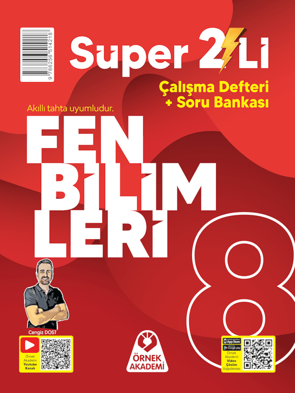 8. Sınıf Süper İkili Fen Bilimleri Seti 8. Sınıf Süper İkili Fen Bilimleri Seti