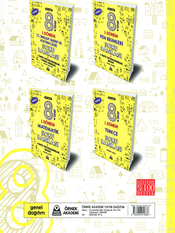8. Sınıf 1. Dönem Türkçe Soru Bankası - 2019