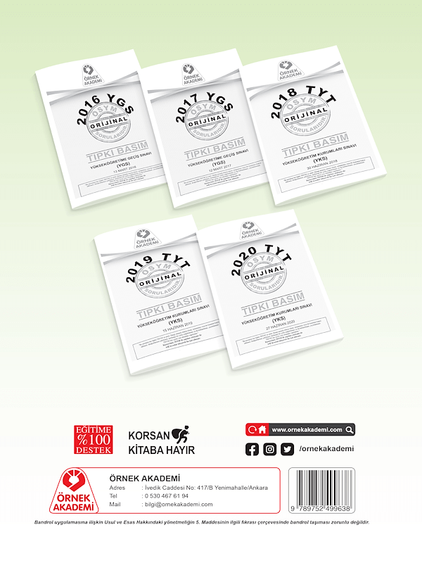 2018 TYT Tıpkı Basım