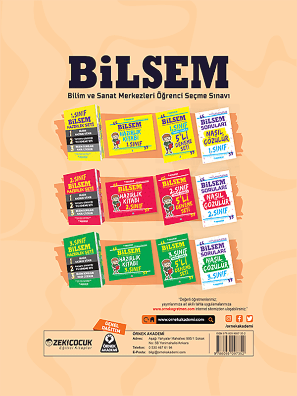 Bilsem Resim Yetenek Alanı Görsel Algı Testi Hazırlık Kitabı