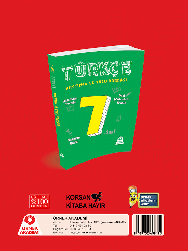 8. Sınıf Türkçe Alıştırma ve Soru Bankası - 2018 - Örnek Kitap