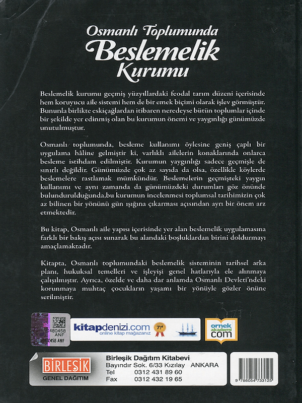 Osmanlı Toplumunda Beslemelik Kurumu