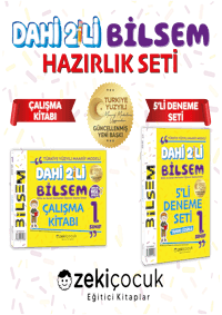 1. Sınıf Dahi İkili Bilsem Hazırlık Seti Maarif Modele Uygun 2027 ( 2 Kitap )