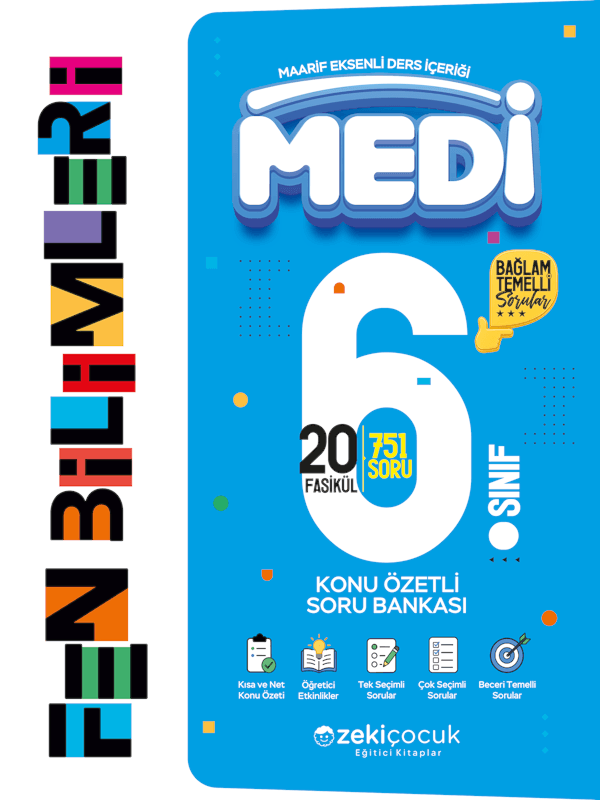 6. Sınıf Medi Fen Bilimleri Konu Özetli Soru Bankası