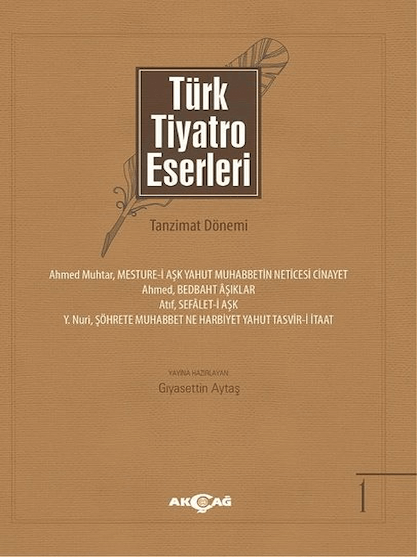 Türk Tiyatro Eserleri 1 Tanzimat Dönemi