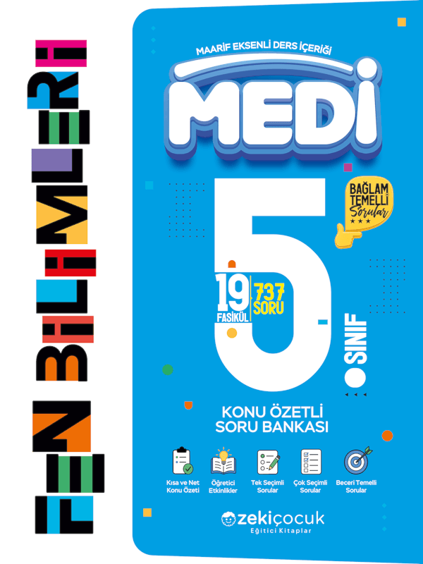 5. Sınıf Medi Fen Bilimleri Konu Özetli Soru Bankası