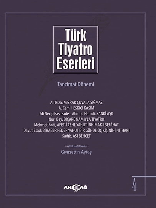 Türk Tiyatro Eserleri 4 Tanzimat Dönemi