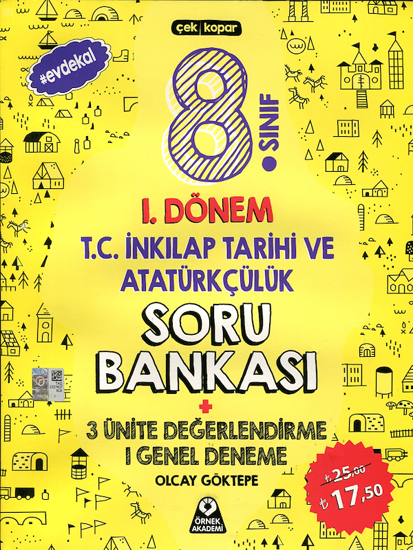 8. Sınıf 1. Dönem T.C. İnkılap Tarihi ve Atatürkçülük Soru Bankası - 2019